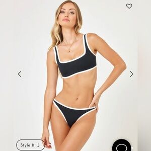 Lspace Seam-Free Color Block Camacho Bikini Bottom